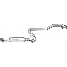 286-133 BOSAL Средний глушитель выхлопных газов