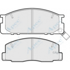 PAD857 APEC Комплект тормозных колодок, дисковый тормоз