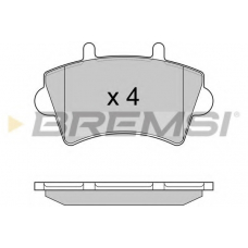 BP2975 BREMSI Комплект тормозных колодок, дисковый тормоз