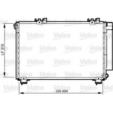 814309 VALEO Конденсатор, кондиционер