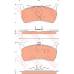 GDB7520 TRW Комплект тормозных колодок, дисковый тормоз