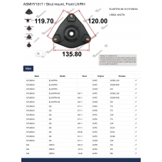 ASMHY1017 Tenacity Опора амортизатора