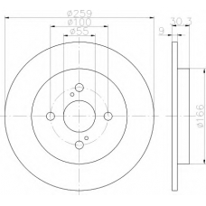 8DD 355 113-601 HELLA Тормозной диск