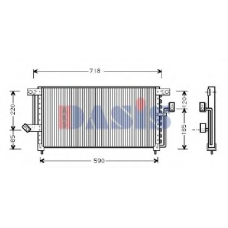 142040N AKS DASIS Конденсатор, кондиционер
