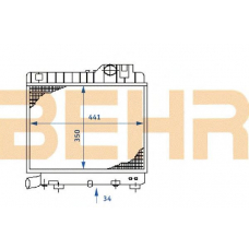 2108128 BEHR Radiator