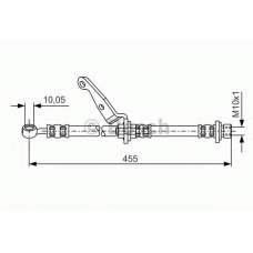 1 987 476 973 BOSCH Тормозной шланг