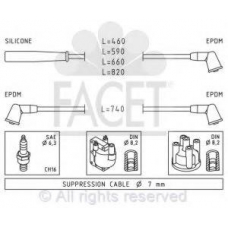 4.9397 FACET Комплект проводов зажигания