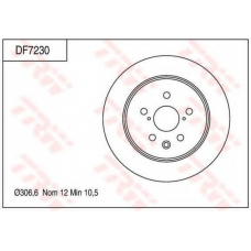 DF7230 TRW Тормозной диск