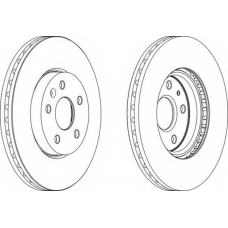 DDF1722C FERODO Тормозной диск