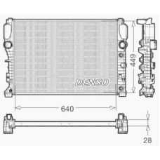 DRM17091 DENSO Радиатор, охлаждение двигателя