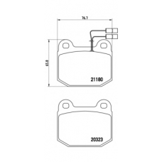 07.B315.27 BREMBO Комплект высокоэффективных тормозных колодок