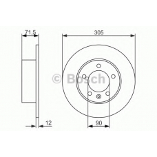 0 986 479 717 BOSCH Тормозной диск