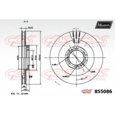 855086.6880 MAXTECH Тормозной диск