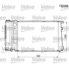 732456 VALEO Радиатор, охлаждение двигателя