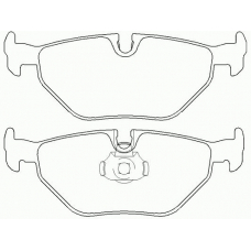 P 06 023 BREMBO Комплект тормозных колодок, дисковый тормоз