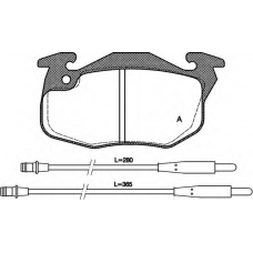 BPA0192.34 OPEN PARTS Комплект тормозных колодок, дисковый тормоз