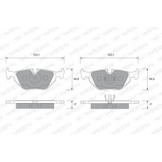 151-1801 WEEN Комплект тормозных колодок, дисковый тормоз