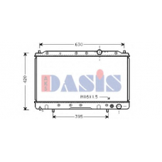 140190N AKS DASIS Радиатор, охлаждение двигателя