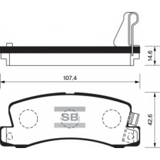 FBP1208 FI.BA Комплект тормозных колодок, дисковый тормоз