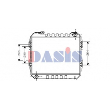 213090N AKS DASIS Радиатор, охлаждение двигателя