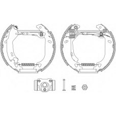 8DB 355 004-271 HELLA Комплект тормозных колодок