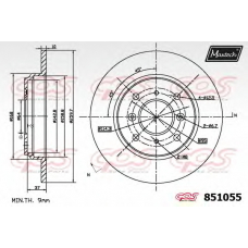 851055.6980 MAXTECH Тормозной диск