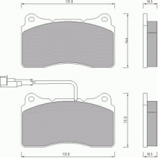 672981 ROULUNDS Комплект тормозных колодок, дисковый тормоз