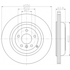 8DD 355 113-231 HELLA PAGID Тормозной диск