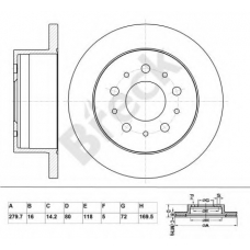 BR 334 VA100 BRECK Тормозной диск