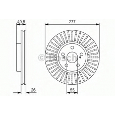 0 986 479 979 BOSCH Тормозной диск