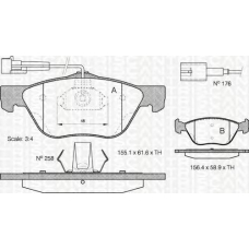 8110 15003 TRIDON Brake pads - front