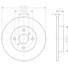 8DD 355 101-441 HELLA PAGID Тормозной диск