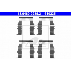 13.0460-0235.2 ATE Комплектующие, колодки дискового тормоза