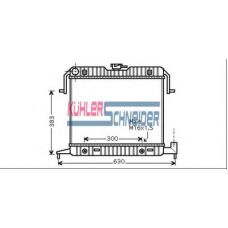 0603901 KUHLER SCHNEIDER Радиатор, охлаждение двигател