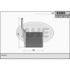 93583 AHE Теплообменник, отопление салона