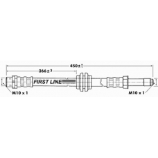 FBH6762 FIRST LINE Тормозной шланг