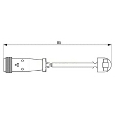 WI0653 BREMSI Сигнализатор, износ тормозных колодок