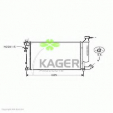 31-0193 KAGER Радиатор, охлаждение двигателя