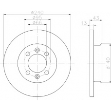 8DD 355 101-891 HELLA PAGID Тормозной диск