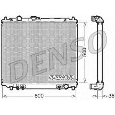 DRM45003 DENSO Радиатор, охлаждение двигателя