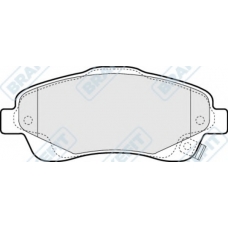 PD3079 APEC Комплект тормозных колодок, дисковый тормоз
