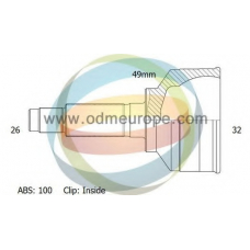 12-040840 ODM-MULTIPARTS Шарнирный комплект, приводной вал