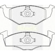 21866 00 702 00 BRECK Комплект тормозных колодок, дисковый тормоз
