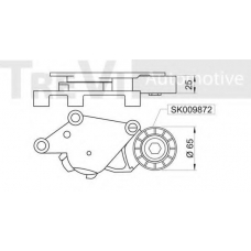 SK009900/1 SK Натяжная планка, поликлиновой ремень