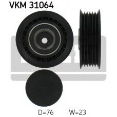 VKM 31064 SKF Натяжной ролик, поликлиновой  ремень