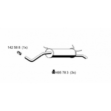 530040 ERNST Глушитель выхлопных газов конечный