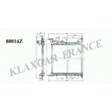 80014z KLAXCAR FRANCE Радиатор, охлаждение двигателя