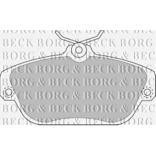BBP1157 BORG & BECK Комплект тормозных колодок, дисковый тормоз