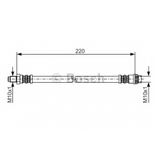 1 987 481 376 BOSCH Тормозной шланг