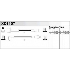 XC1107 QUINTON HAZELL Комплект проводов зажигания